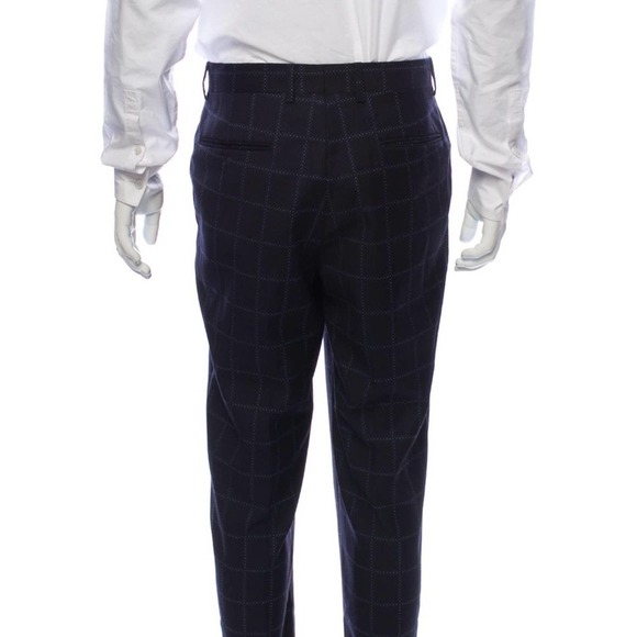 Mens Etro Plaid Print Pants - Picture 2 of 4